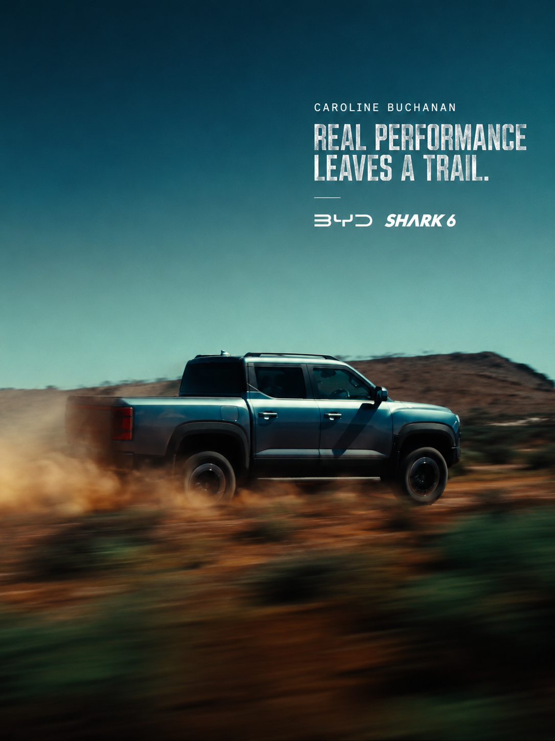 BYD Shark 6 peak performance portrait