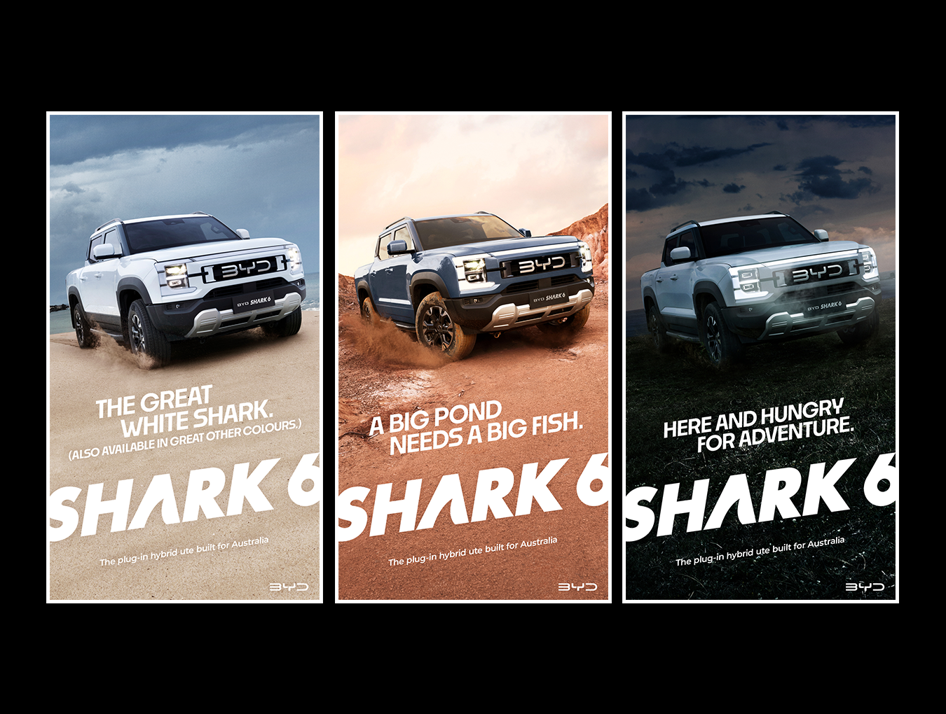 BYD SHARK 6 campaign posters