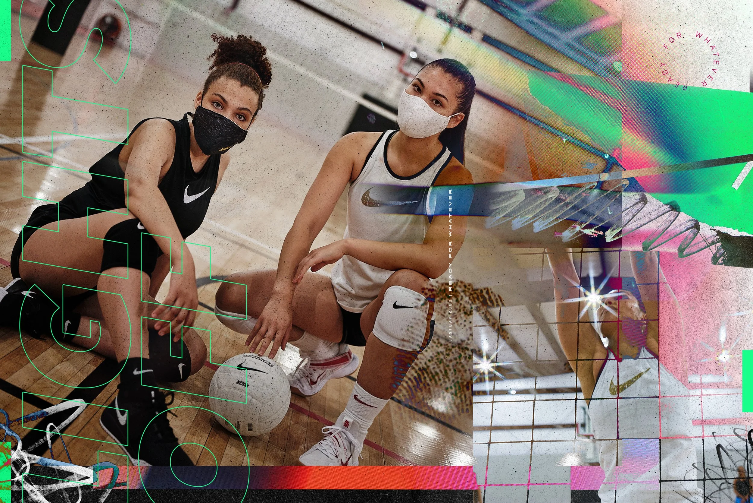 Eastbay volleyball campaign visual